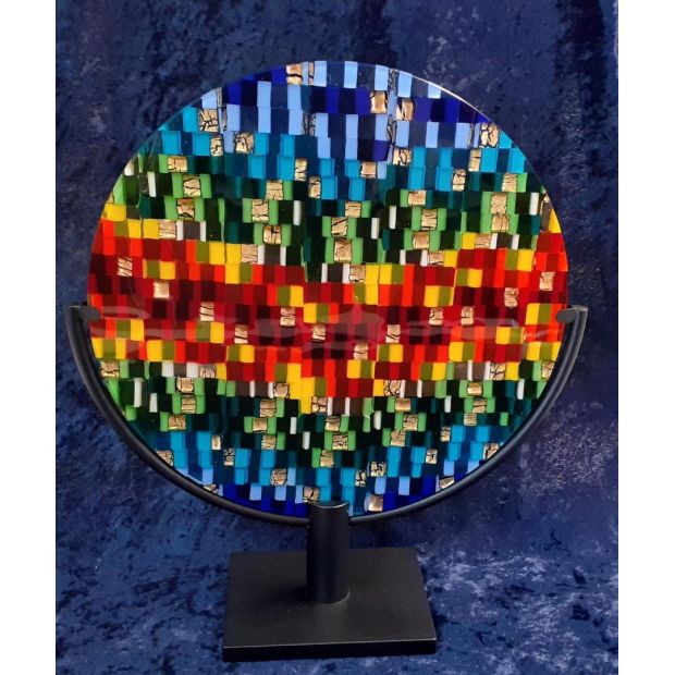 Opera Sole e Luna – tessere di vetro –mosaico COD C-06